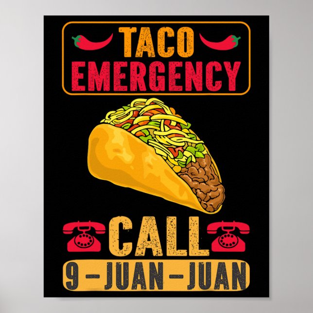 Póster La divertida emergencia de los tacos Cinco De Mayo (Frente)