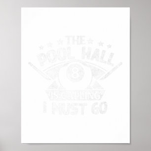Póster La Divertida Piscina Billiards Gige Pool Hall Me L