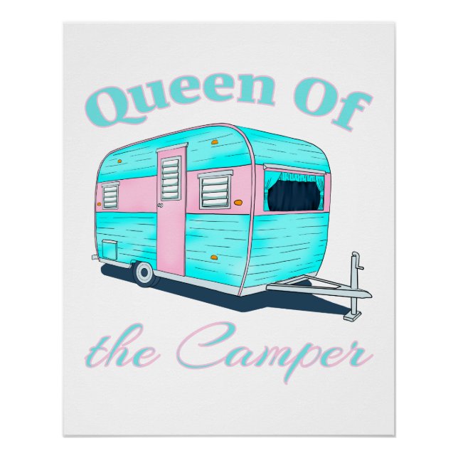 Póster La Divertida Reina Del RV Del Camper (Anverso)