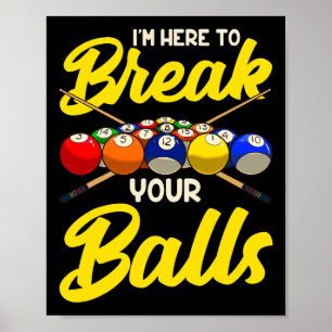 Póster La Divertida Sala Billiard De Piscina Me Ha Puesto