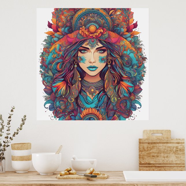 Póster La Divina Femenina (Cocina)