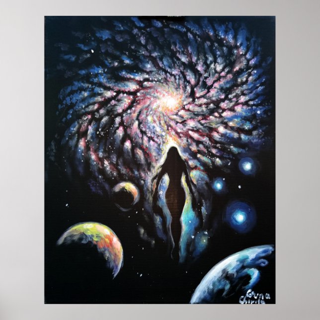 Póster La divina femenina en el universo (Frente)