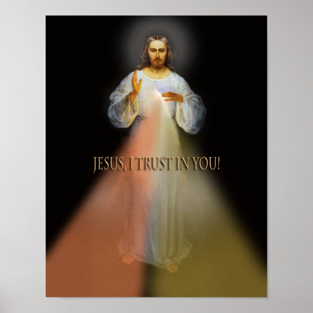 Póster La Divina Imagen Devocional De Mercy Vilnius. (Frente)