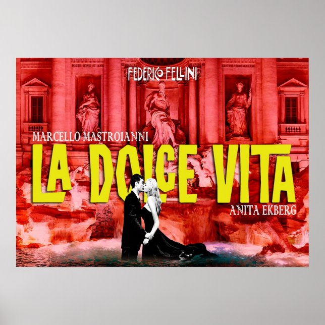 PÓSTER LA DOLCE VITA (Frente)