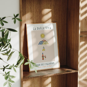 Póster La dolce vita bajo el sol italiano