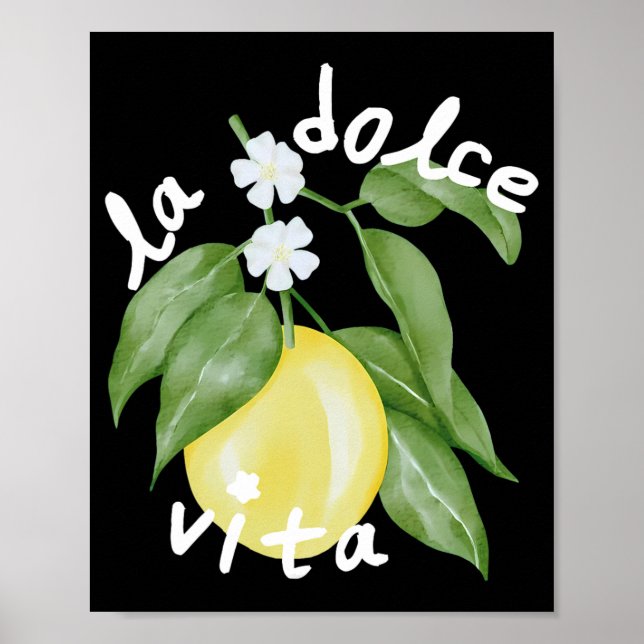 Póster La Dolce Vita La Dolce Bride Italia Lemon Mateo (Frente)