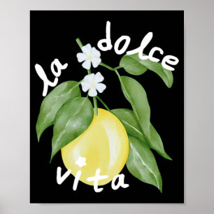 Póster La Dolce Vita La Dolce Novia Italia Limón Combinan