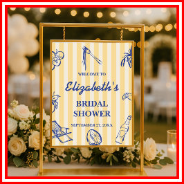 Póster La Dolce Vita Lemons Bienvenida a la Ducha Bridal