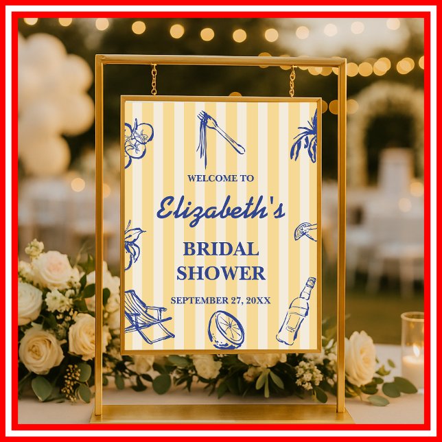 Póster La Dolce Vita Lemons Bienvenida a la Ducha Bridal  (Subido por el creador)