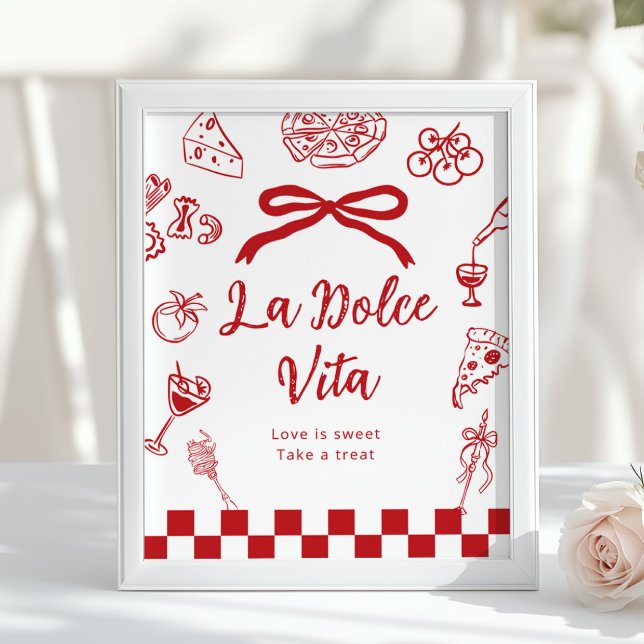 Póster La Dolce Vita Love is sweet Italian Bridal Shower (Subido por el creador)
