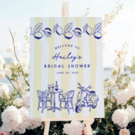 Póster La Dolce Vita Rótulo italiano de ducha de limón