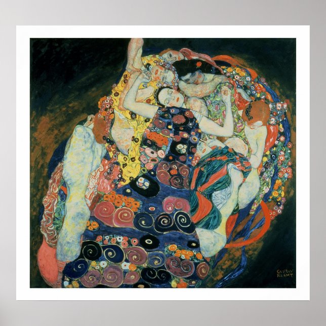 Póster La doncella, 1913 (aceite sobre lienzo) (Frente)