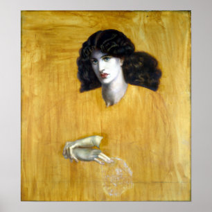 Póster La Donna Della Finestra de Dante Gabriel Rossetti