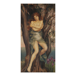 Póster La Dríada (Ninfa del Árbol) (por Evelyn De Morgan)