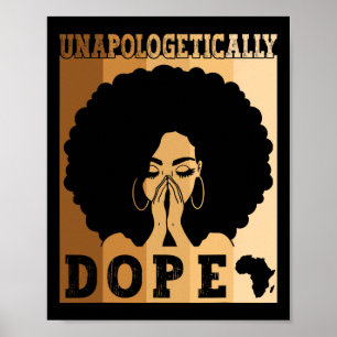 Póster La droga negra afro-melanina negra es suya