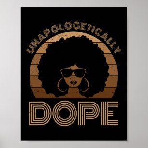Póster La droga sin arrepentimiento Melanin Afro Reina Ne