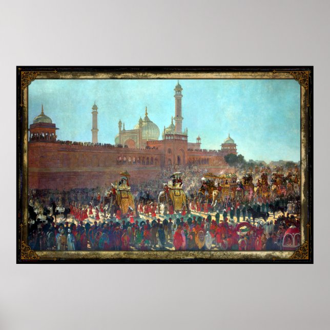 Póster La Durbar de Delhi de 1903 (Frente)