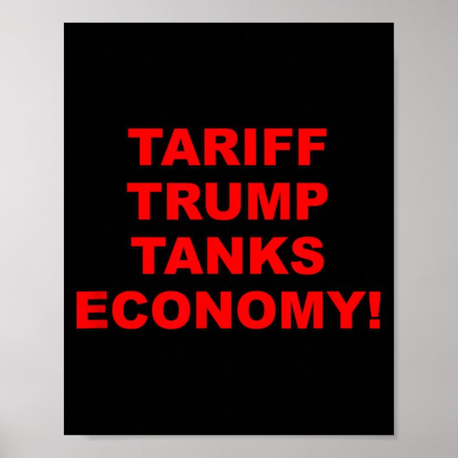 Póster La economía del Trump en términos de aranceles (Frente)