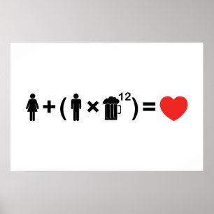 Póster La ecuación del amor para hombres