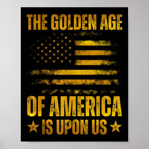 Póster La Edad De Oro De Los Estados Unidos Está Sobre El