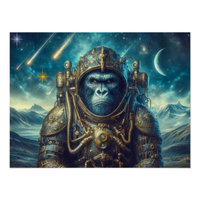 PÓSTER LA EDAD DE STEEL-GORILLA 8 (Anverso)