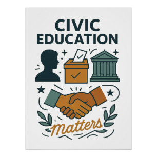Póster La educación cívica importa