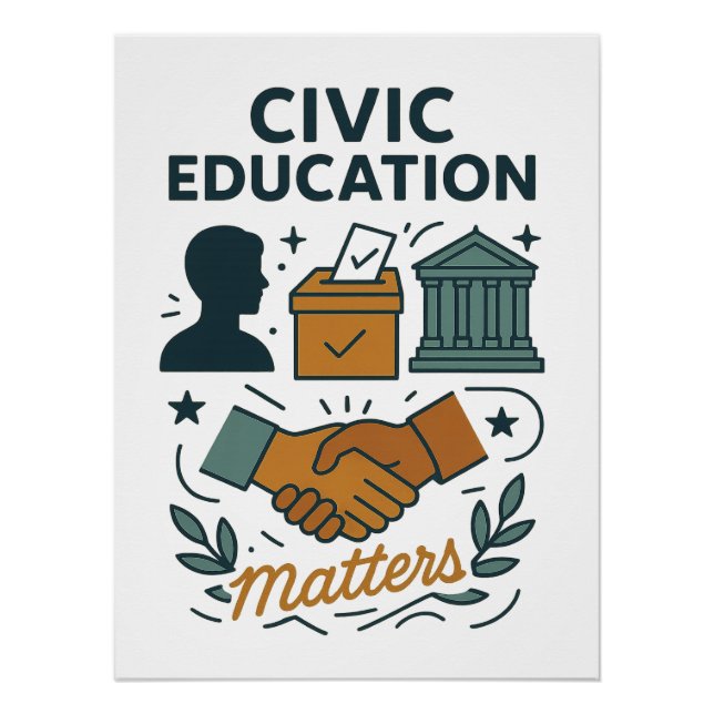Póster La educación cívica importa  (Anverso)
