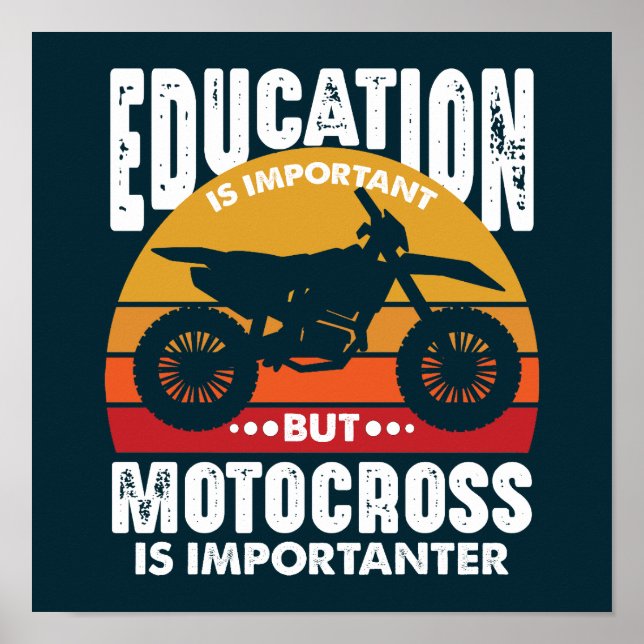 Póster La educación es importante, pero es más importante (Frente)