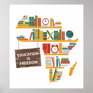 Póster La educación es libertad