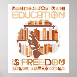 Póster La educación es libertad
