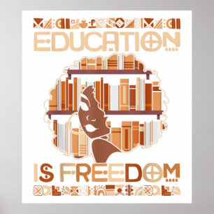 Póster La educación es libertad