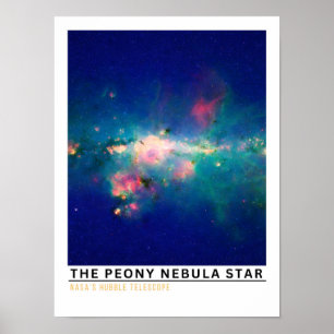 Póster La Educación Espacial de la Estrella de la Nebulos