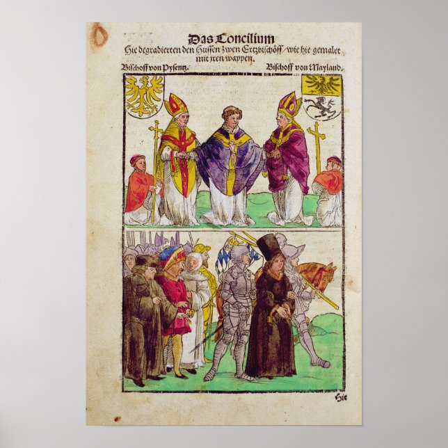 Póster La ejecución de Jan Hus (Frente)