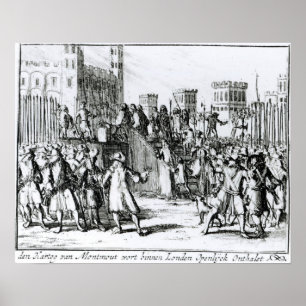 Póster La ejecución del duque de Monmouth