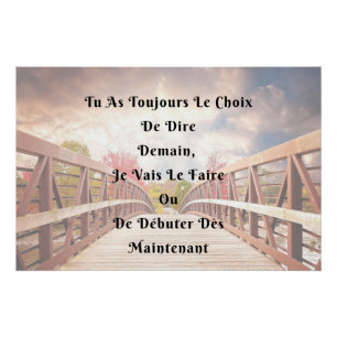 Póster “La Elección” Cartel Mural Cita Positiva