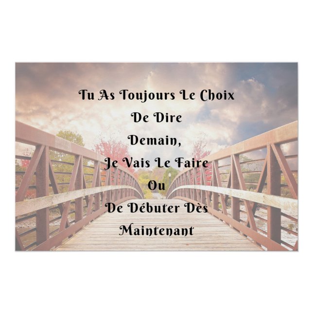 Póster “La Elección” Cartel Mural Cita Positiva (Anverso)