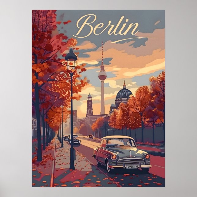 Póster La elegancia otoñal de Berlín (Frente)