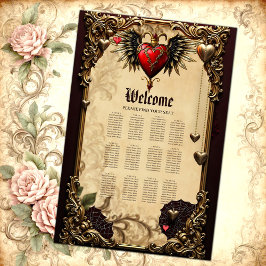 Póster La elegancia y el misticismo del corazón gótico