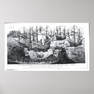 Póster La embarcación de Enrique VIII en Dover