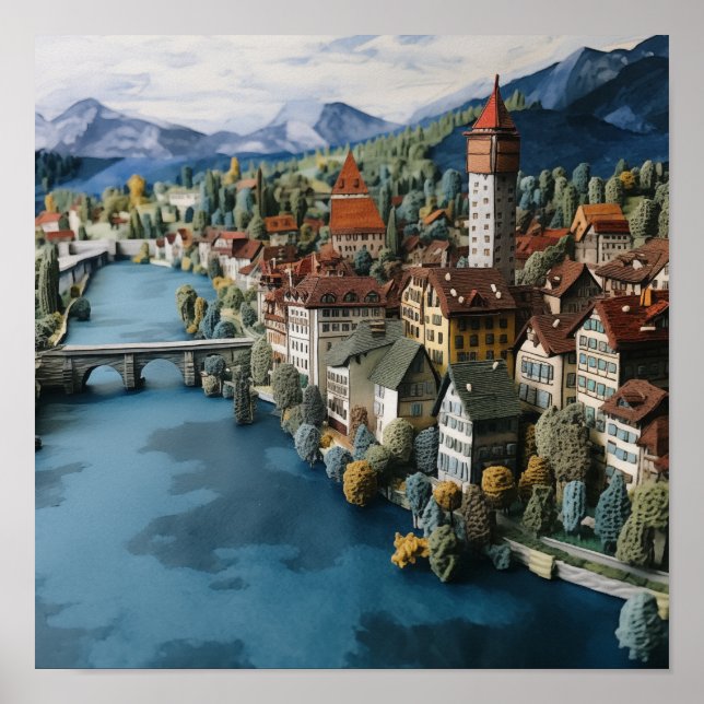 Póster La encantadora ciudad de Luzern #4 (Frente)