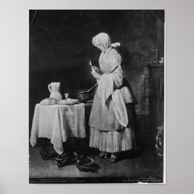 Póster La enfermera atenta, c.1738 (Frente)