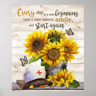 Póster La Enfermería Cada Día Es Un Nuevo Motivador De Co