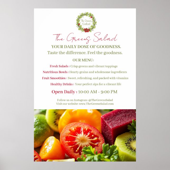 Póster La ensalada de los Verdes (Frente)