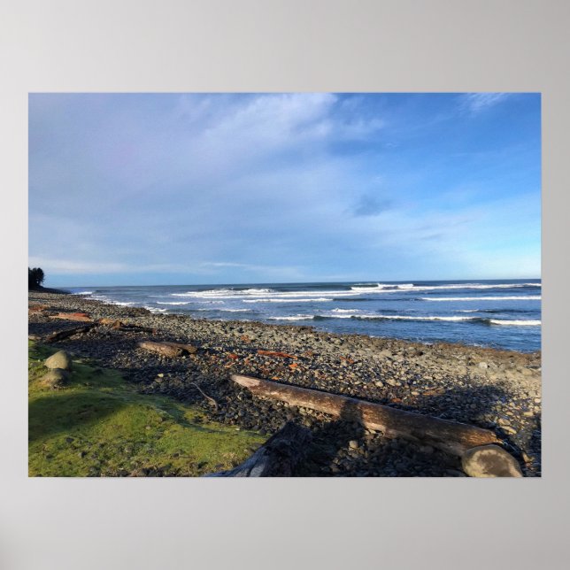 Póster La ensenada en la costa, Oregón (Frente)