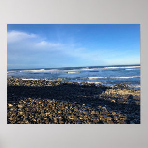 Póster La ensenada en la costa, Oregón