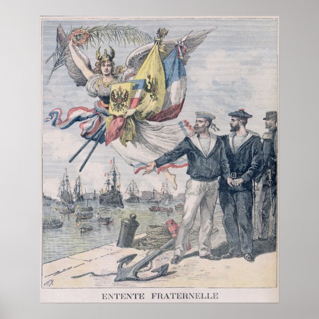 Póster La entente franco-rusa (Frente)