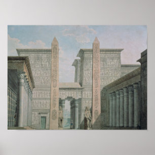 Póster La entrada al templo, escena iii del acto I