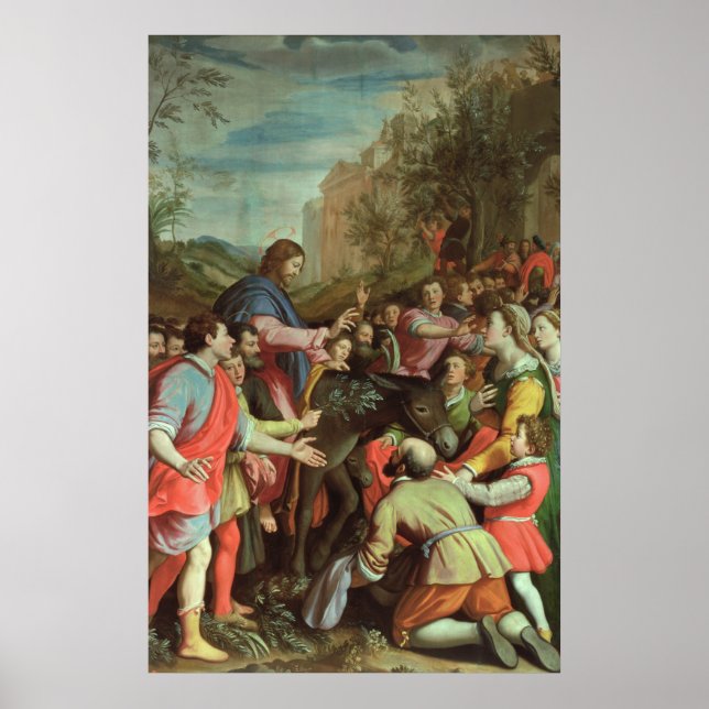 Póster La entrada de Cristo a Jerusalén (Frente)