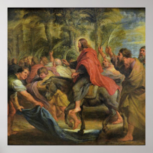 Póster La entrada de Cristo en Jerusalén
