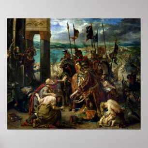 Póster La entrada de los cruzados en Constantinopla